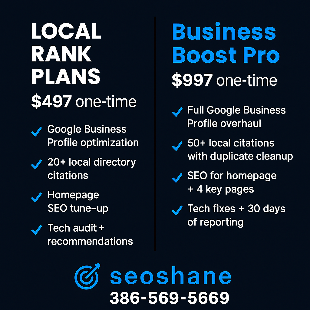 SEO Shane Boost Package